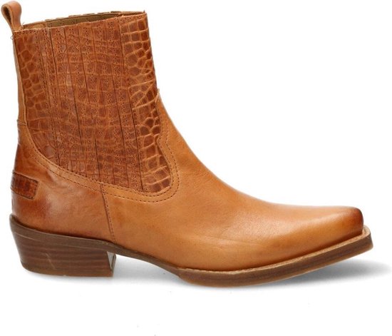 Shabbies Amsterdam Enkellaarzen - Cognac | bol.com