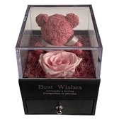Jewelry Rose Box Licht Roze Geschenk