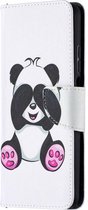 Panda beer agenda wallet book case hoesje Xiaomi Mi 10T Lite