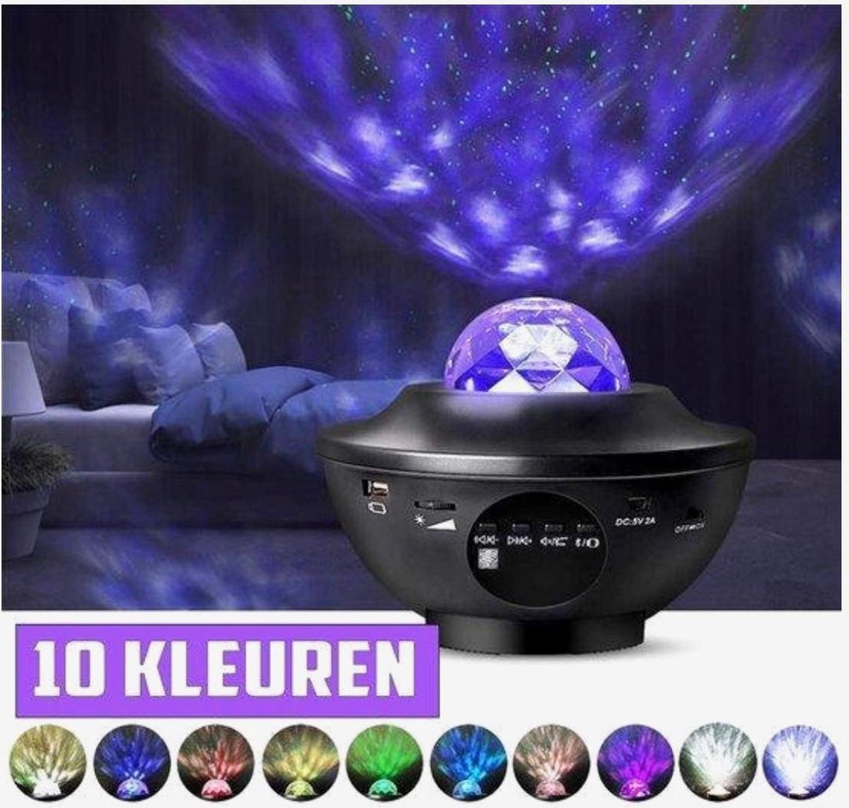 Sterren Projector Met Bluetooth 2021 10 Lichtstanden Led