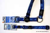 Rogz for dogs Matterhorn correctie sliphalsband voor hond Blauw Navy M 29-42 cm x 16mm