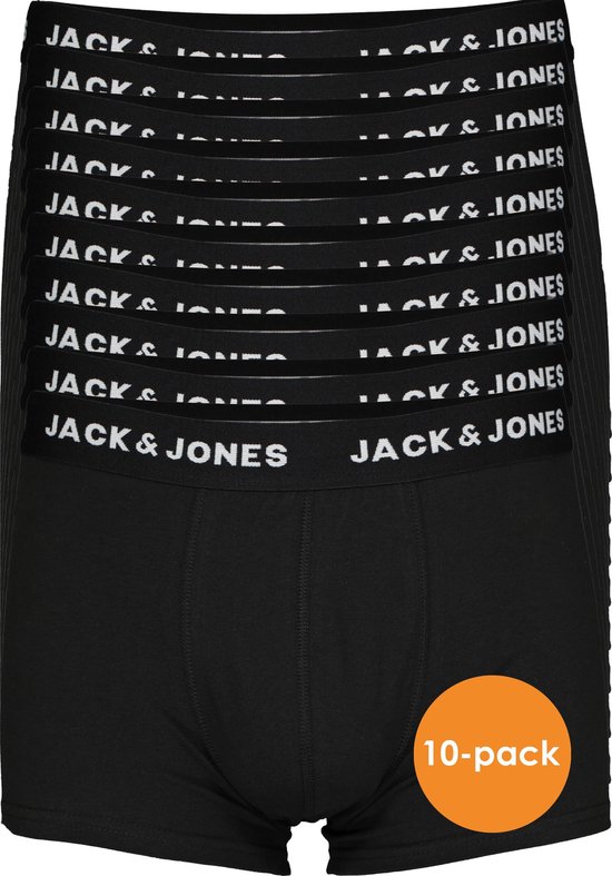 JACK & JONES boxers Jachuey trunks (10-pack) - zwart -  Maat: