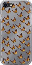 Apple iPhone SE (2020) - Smart cover - Transparant - Vlinders