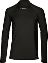Masita | Thermoshirt Dames Lange Mouw Colshirt Skin Trainingsshirt Heren Kind Unisex 100% Polyester Sneldrogend - zwart - 152