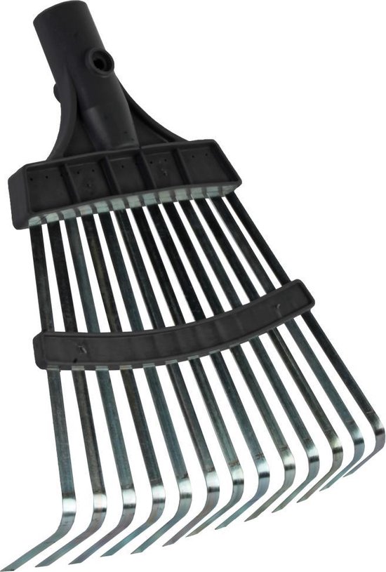 Verticuteerhark Met Stalen Tanden - Robuuste Gazonhark 17 Tanden Voor Rieten, Beluchten En Grondbewerking, 5.4FT