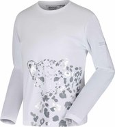 Regatta Longsleeve Wenbie Meisjes Katoen Wit Maat 164-170