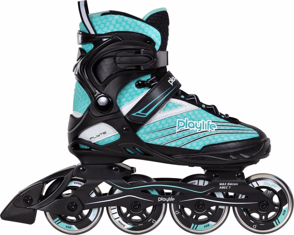 Playlife Inlineskates - Maat 39 - Vrouwen - licht blauw/zwart/wit