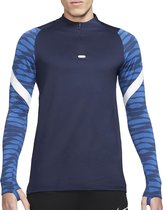 Nike Dri-Fit Strike  Sporttrui - Maat XL  - Mannen - donker blauw/wit