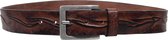 IZZLE Leren riem Ignacio - Nikkelvrije gesp – Bruin - 3,5/4 cm breed - 105cm lang - Cadeautip