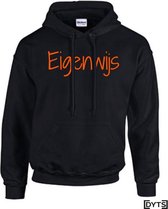 Hoodie | Karakter | Eigenwijs | 02 - XXL, fluor orange