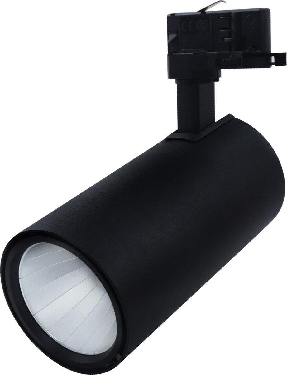 LED tracklight/railspot voor 3-fase railverlichting 30w 4000lm zwart 4000k