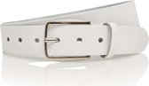 Timbelt Leren Riem 3.5 cm Wit | Maat 95