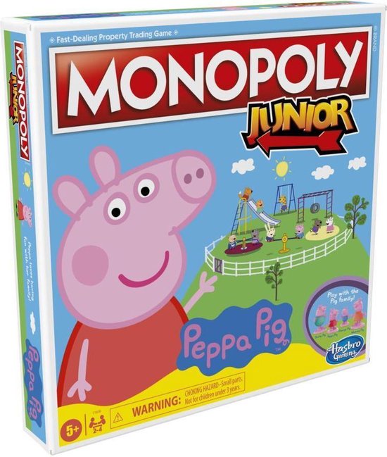 Thumbnail van een extra afbeelding van het spel Monopoly Junior - Peppa Pig - Bordspel