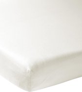 Meyco Home Uni hoeslaken eenpersoonsbed - warm white - 80x200cm