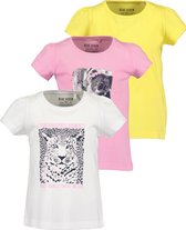 Blue Seven Meisjes Kinder T-Shirt 3 Pack - Maat 98