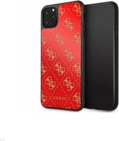 Guess Apple iPhone 11 Pro Max Rood Backcover hoesje - TPU