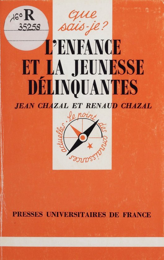 L'Enfance et la jeunesse délinquantes - cover