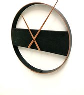 Woodsense® Moderne Industriële wandklok - 40 cm diameter