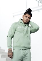 2Legare Logo Embroidery Hoodie Light Army Green/ White - XS