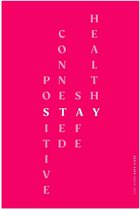 Poster – Roze Flyer 'Stay Home Save Lives' - 40x60cm Foto op Posterpapier