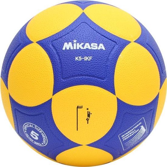 Mikasa Korfbal geel/blauw - maat 5 | bol.com