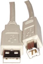 USB DATAKABEL - USB 2.0 A / USB 2.0 B USB-kabel - USB A / USB B - Grijs 1,80 MTR