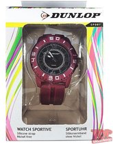 Dunlop Sport Quartz Horloge Diver (Rood/zilver)