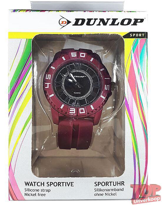 Montre à Quartz Dunlop Sport Diver (rouge / argent)