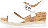 Gabor Sandalen met sleehak wit - Maat 42.5