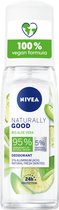 NIVEA Naturally Good Bio Aloe Vera Deodorant Spray - 6 x 75 ml - Voordeelverpakking