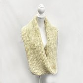 Warme colsjaal in het Creme / Wit - Nekwarmer - Dames sjaal - Heerlijk in de winter - Uniek! - LimitedDeals