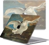 Lunso Geschikt voor MacBook Pro 13 inch (2016-2019) cover hoes - case - De Bedreigde Zwaan