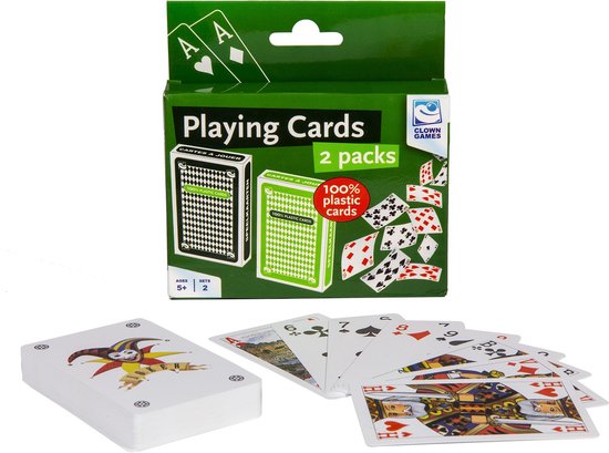 Thumbnail van een extra afbeelding van het spel Clown Games Speelkaarten: 2-pack