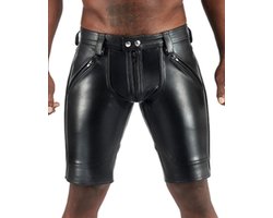 Mister b leather fxxxer shorts - Zwart - 28 inch