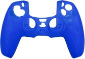 Silicone Case Cover Skin voor PlayStation 5 DualSense Controller - Blauw