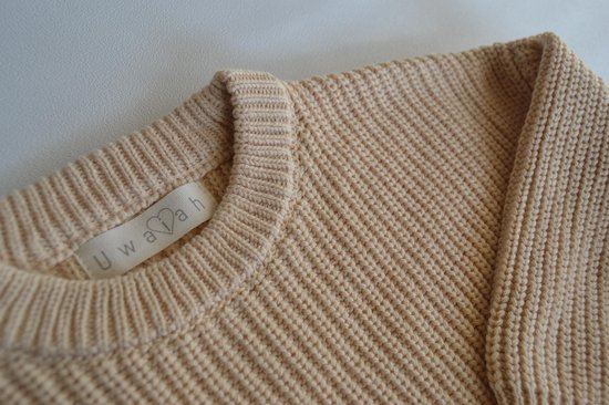 Uwaiah oversize knit sweater - Vanilla - Trui voor kinderen