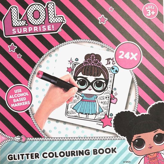 Kleurboek - Glitter - Glitter kleurboek - Kleuren - Lol suprise - vakantieboek voor kinderen - zomerboek - L.O.L. Surprise!