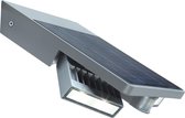 LUTEC Tilly - Solar LED Security Sensor Lamp met Sensor - Zilvergrijs