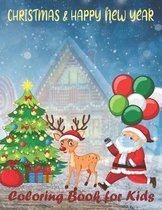 christmas and happy new year coloring book for kids