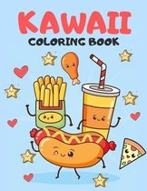 Kawaii Coloring Book: Cute And Easy Food Designs For Kids, Girls And Boys