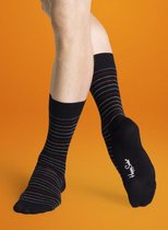 Happy Socks zwart met streep maat 41 - 46