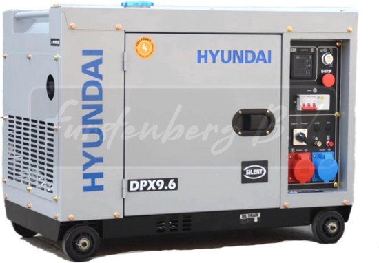 ontwikkelen Verzoekschrift Eigenaardig HYUNDAI DPX9.6 Heavy duty diesel generator 400V 7,5Kva | bol.com