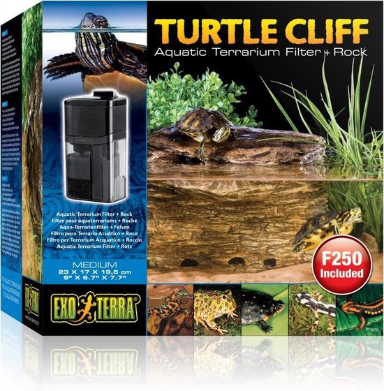 Terrarium de falaise de tortues Exo Terra avec filtre + roche M | bol.com
