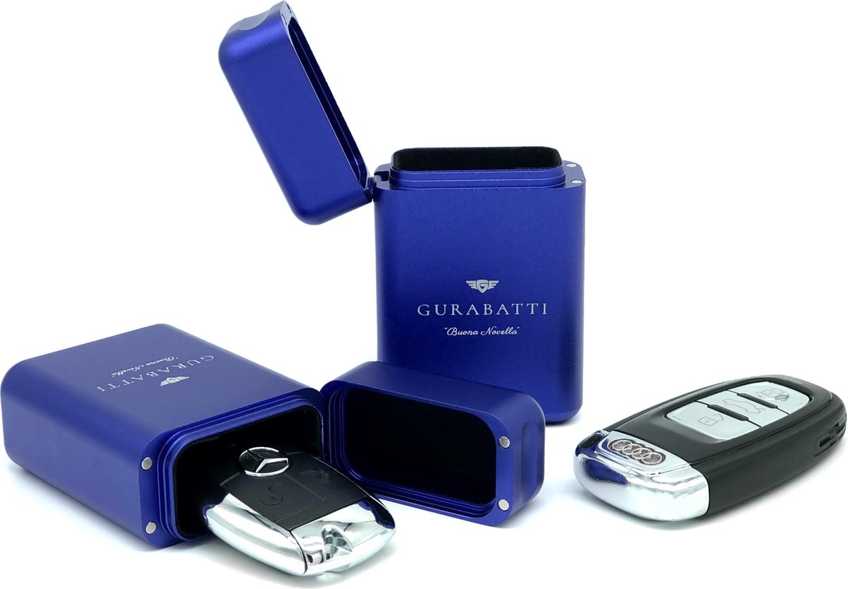 innoGadgets® Keyless Go ShieldX voor autosleutels | TÜV-goedgekeurde Autosleutelblokkering van geanodiseerd aluminium | RFID-doos met elegant design | Geschikt voor alle RFID-autosleutels 9,1 cm zwart