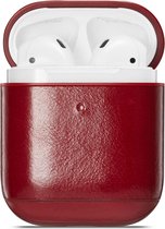 YONO Airpods Hoesje Leer – Hard Case – Rood