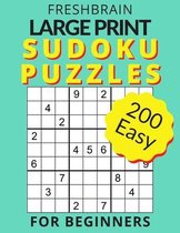 FRESHBRAIN - Large Print Sudoku Puzzles For Beginners