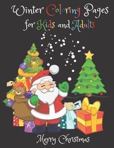 winter coloring book for kids and adults merry christmas