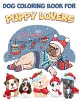 Dog coloring book for puppy lovers Merry Christmas