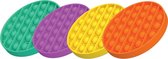 ColourFam Fidget Toy Pop it | Set van 4 stuks Cirkel | Stress Verlagend | Fidget Popper | Fidget Speelgoed | Fidget Toys Pop it Tiktok | Fidget Pad