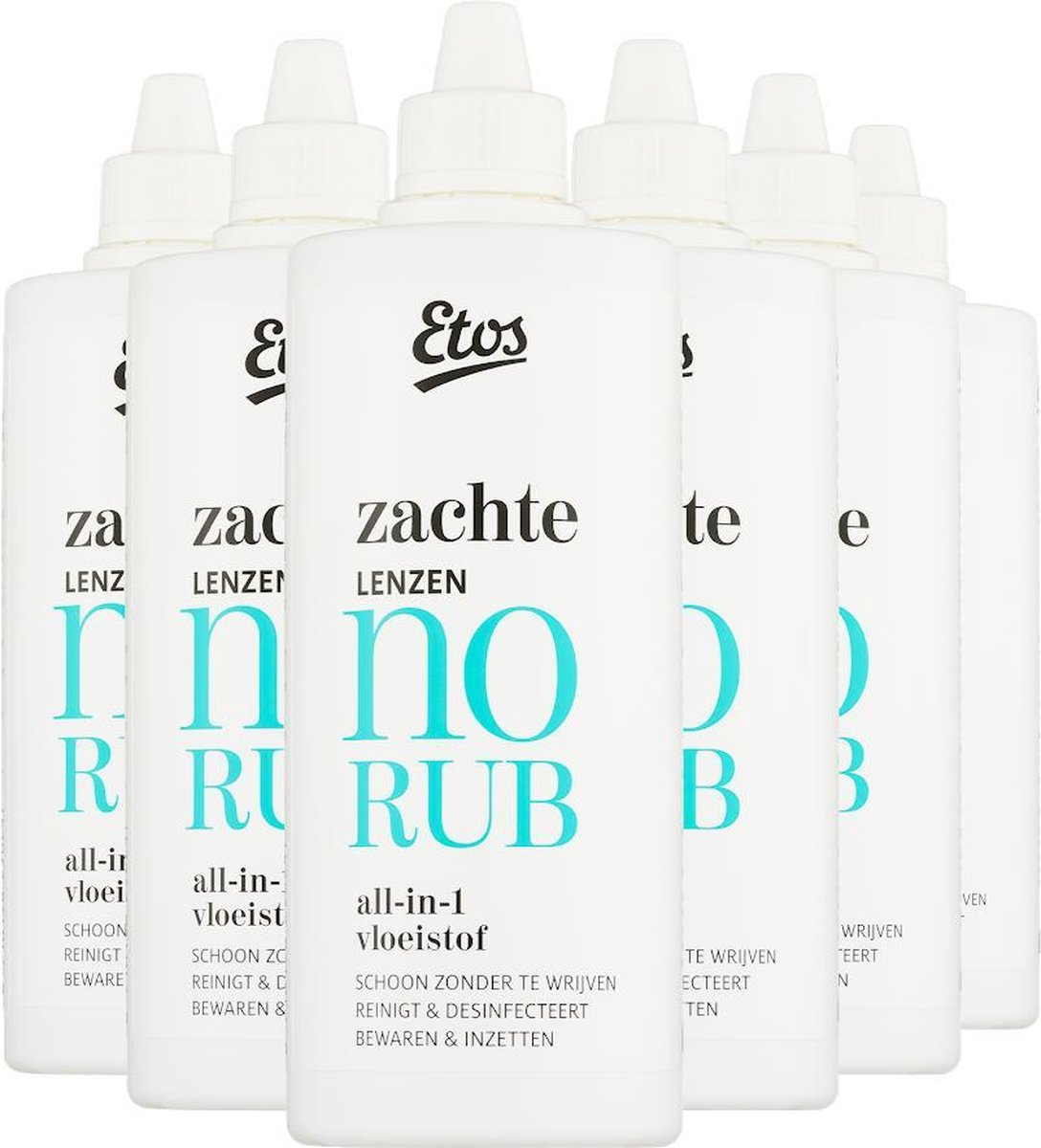 Etos Zachte Lenzen No Rub Allin1 Vloeistof 6 x 360 ml Etos Zachte Lenzen No Rub Allin1 Vloeistof 6 x 360 ml